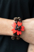 Load image into Gallery viewer, Tropical Flavor - Red Wood Stretchy Bracelet Paparazzi Accessories
