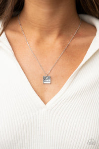 inspirational,short necklace,silver,Chaos Coordinator - Silver Necklace