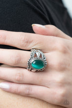 Load image into Gallery viewer, Jubilant Gem - Green Cat&#39;s Eye Ring Paparazzi Accessories