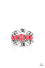 Load image into Gallery viewer, Show-Stopping Chevron - Pink Ring Paparazzi Accessories