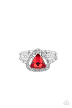Load image into Gallery viewer, Elevated Engagement - Red Ring Paparazzi Accessories