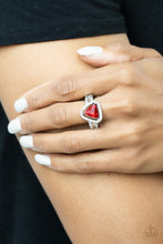 Load image into Gallery viewer, Elevated Engagement - Red Ring Paparazzi Accessories