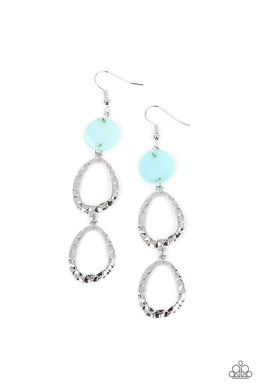 Surfside Shimmer - Blue Earrings Paparazzi Accessories