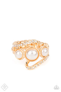 Dainty Back,gold,Pearls,Skinny Back,Wide Back,Posh Progression Gold Ring