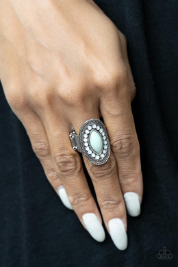 Tea Light Twinkle - Blue Ring Paparazzi Accessories