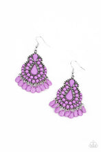 Load image into Gallery viewer, Persian Posh - Purple Earrings Paparazzi Accessories