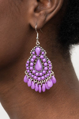 Persian Posh - Purple Earrings Paparazzi Accessories