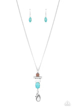 Load image into Gallery viewer, Natural Novice - Blue Stone Lanyard Paparazzi Accessories