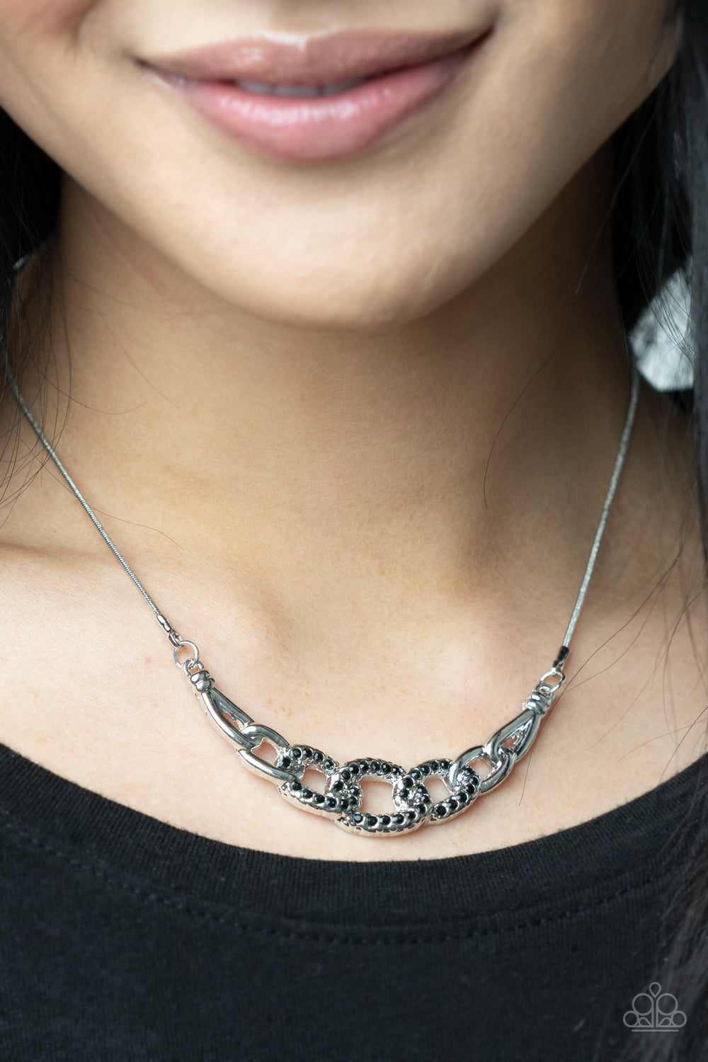 KNOT In Love - Black Necklace Paparazzi Accessories