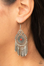 Load image into Gallery viewer, Dream a Little DREAMCATCHER - Red Earrings Paparazzi Accessories