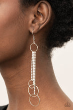 Load image into Gallery viewer, Demurely Dazzling - White Earrings Paparazzi Accessories