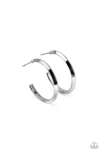 Load image into Gallery viewer, On The Brink - Black Gunmetal Hoop Earrings Paparazzi Accessories