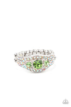 Load image into Gallery viewer, Celestial Crowns - Green Ring Paparazzi Accessories