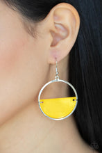 Load image into Gallery viewer, Seashore Vibes - Yellow Earrings Paparazzi Accessories