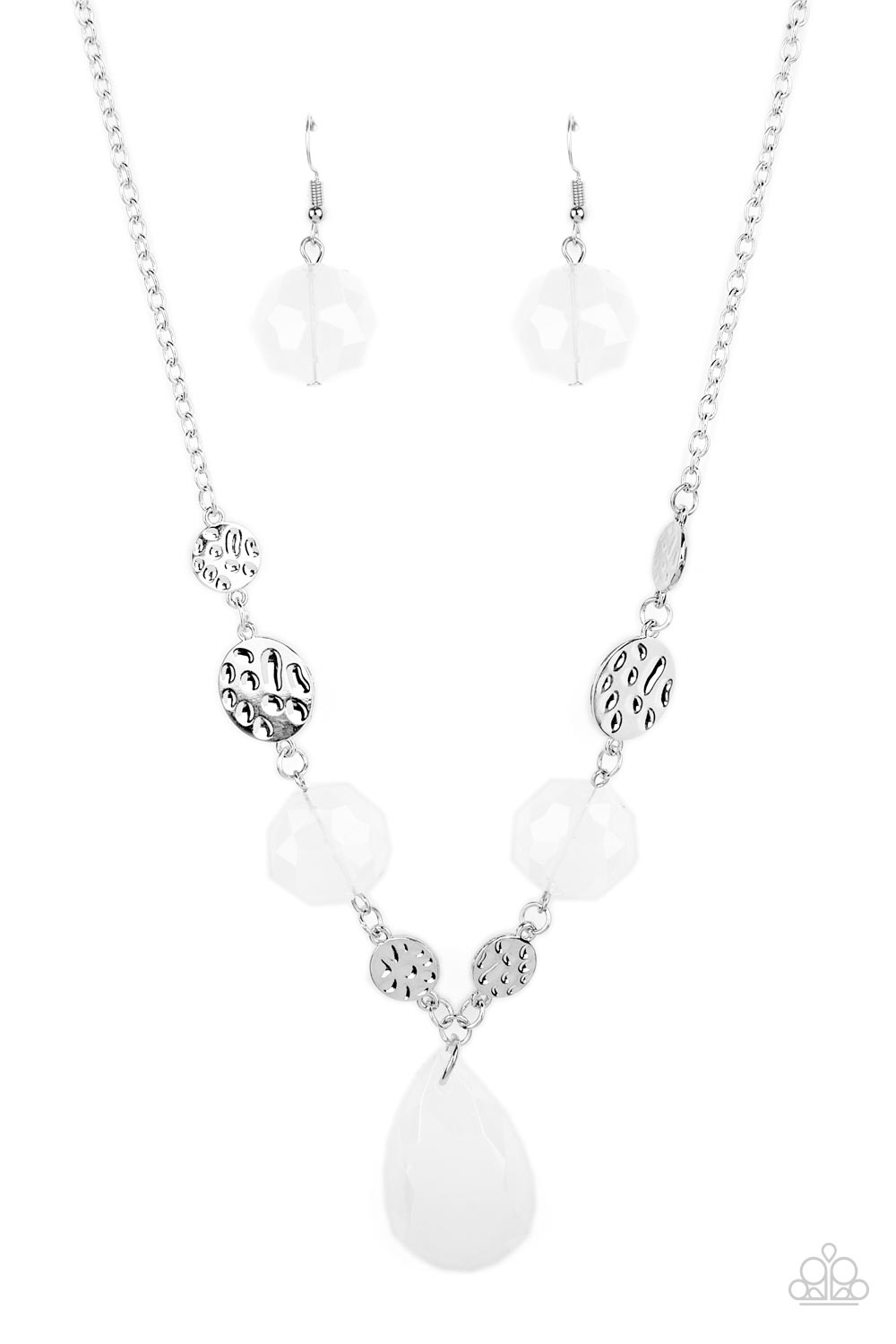 DEW What You Wanna DEW - White Necklace Paparazzi Accessories