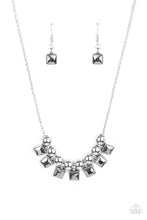 Load image into Gallery viewer, Graciously Audacious - Silver Rhinestone Necklace Paparazzi Accessories