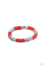 Load image into Gallery viewer, Stacked In Your Favor - Red Stretchy Bracelet Paparazzi Accessories