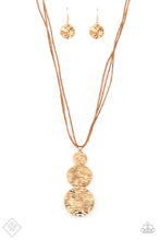 Load image into Gallery viewer, Circulating Shimmer Gold Necklace Paparazzi Accessories