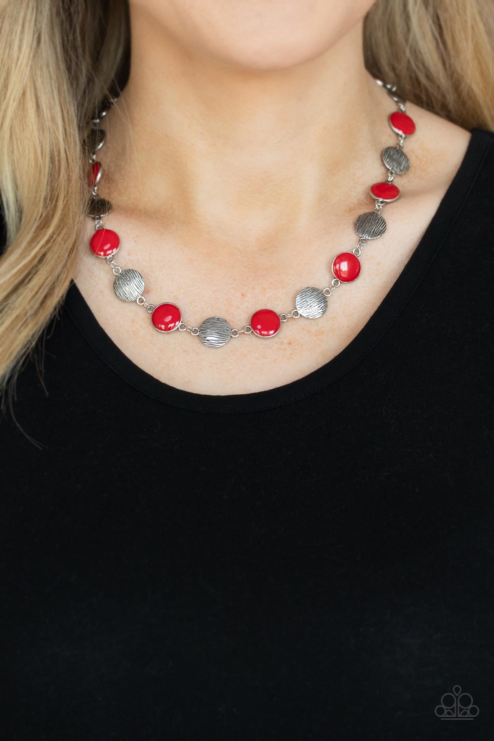 Harmonizing Hotspot - Red Necklace Paparazzi Accessories