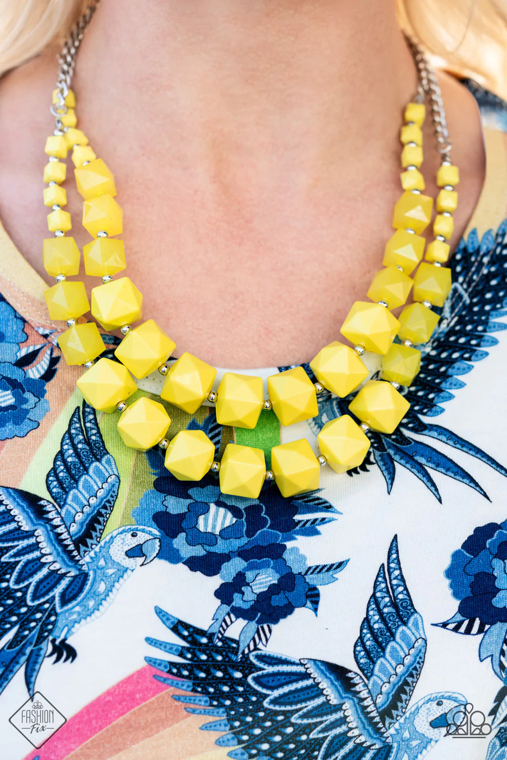 Summer Excursion Yellow Necklace Paparazzi Accessories