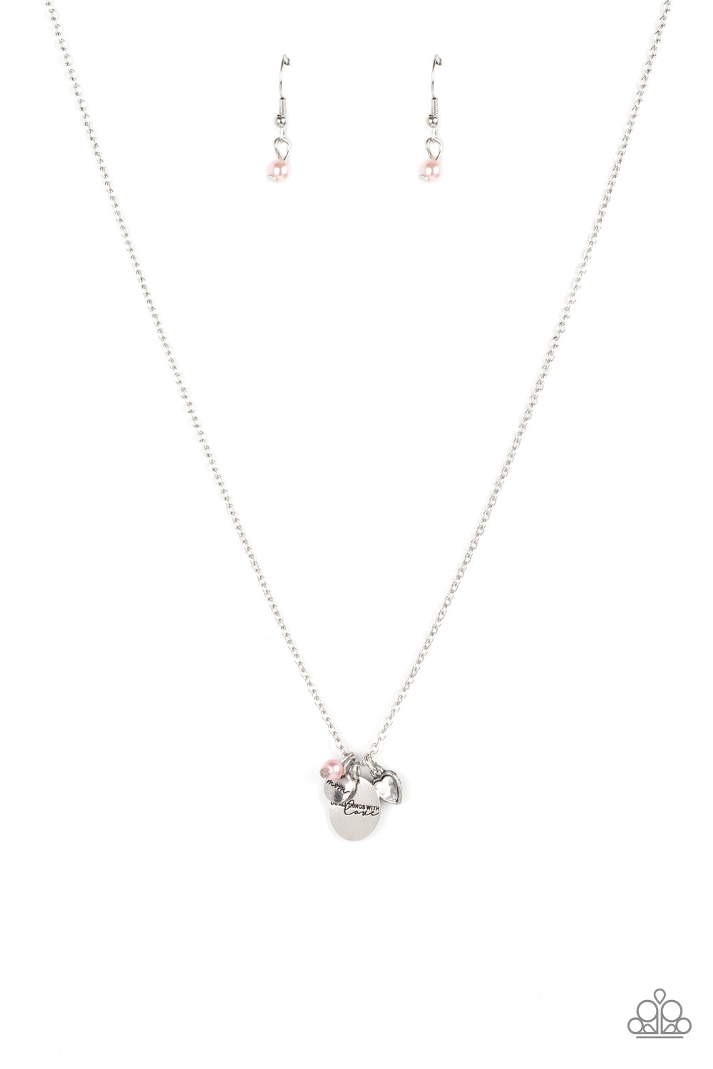 Super Mom - Pink Necklace Paparazzi Accessories