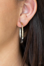 Load image into Gallery viewer, Somewhere Over the OMBRE - Brown Hoop Earrings Paparazzi Accessories