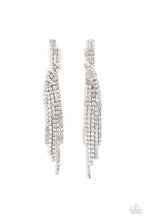 Load image into Gallery viewer, Cosmic Candescence - White Rhinestone Post Earrings Paparazzi Accessories