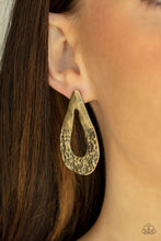 Load image into Gallery viewer, Industrial Antiquity - Brass Earrings Paparazzi Accessories