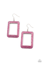 Load image into Gallery viewer, World FRAME-ous - Pink Earrings Paparazzi Accessories