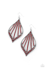 Load image into Gallery viewer, Showcase Sparkle - Red Rhinestone Earrings Paparazzi Accessories