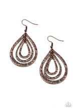Load image into Gallery viewer, Plains Pathfinder - Copper Earrings Paparazzi Accessories