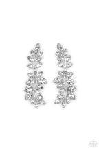 Load image into Gallery viewer, Frond Fairytale - White Earrings Paparazzi Accessories