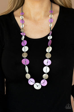 Seashore Spa - Purple Necklace Paparazzi Accessories