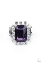 Load image into Gallery viewer, Galactic Glamour - Purple Rhinestone Ring Paparazzi Accessories