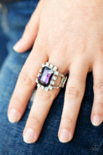 Load image into Gallery viewer, Galactic Glamour - Purple Rhinestone Ring Paparazzi Accessories