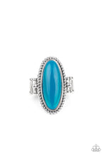 Load image into Gallery viewer, Oval Oasis - Blue Ring Paparazzi Accessories