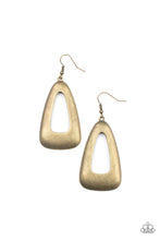 Load image into Gallery viewer, Irresistibly Industrial - Brass Earrings Paparazzi Accessories