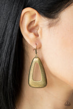 Load image into Gallery viewer, Irresistibly Industrial - Brass Earrings Paparazzi Accessories