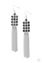 Load image into Gallery viewer, Tasteful Tassel - Black Earrings Paparazzi Accessories