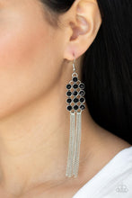 Load image into Gallery viewer, Tasteful Tassel - Black Earrings Paparazzi Accessories
