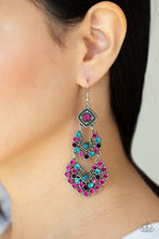 Load image into Gallery viewer, All For The GLAM - Multi Rhinestone Earrings Paparazzi Accessories