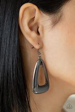 Load image into Gallery viewer, Irresistibly Industrial - Black Earrings Paparazzi Accessories