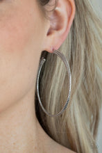Load image into Gallery viewer, Candescent Curves - Silver Earrings Paparazzi Accessories