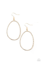 Load image into Gallery viewer, OVAL-ruled! - Gold Earrings Paparazzi Accessories