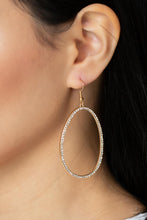 Load image into Gallery viewer, OVAL-ruled! - Gold Earrings Paparazzi Accessories
