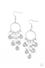Load image into Gallery viewer, Cyber Chime - Silver Earrings Paparazzi Accessories