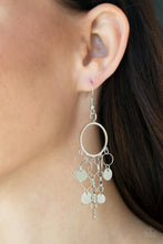 Load image into Gallery viewer, Cyber Chime - Silver Earrings Paparazzi Accessories