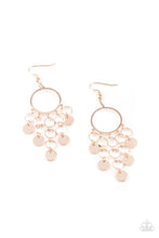 Load image into Gallery viewer, Cyber Chime - Rose Gold Earrings Paparazzi Accessories