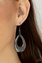 Load image into Gallery viewer, All Allure, All The Time - Black Gunmetal Earring Paparazzi Accessories