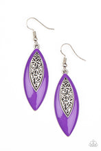 Load image into Gallery viewer, Venetian Vanity - Purple Earrings Paparazzi Accessories
